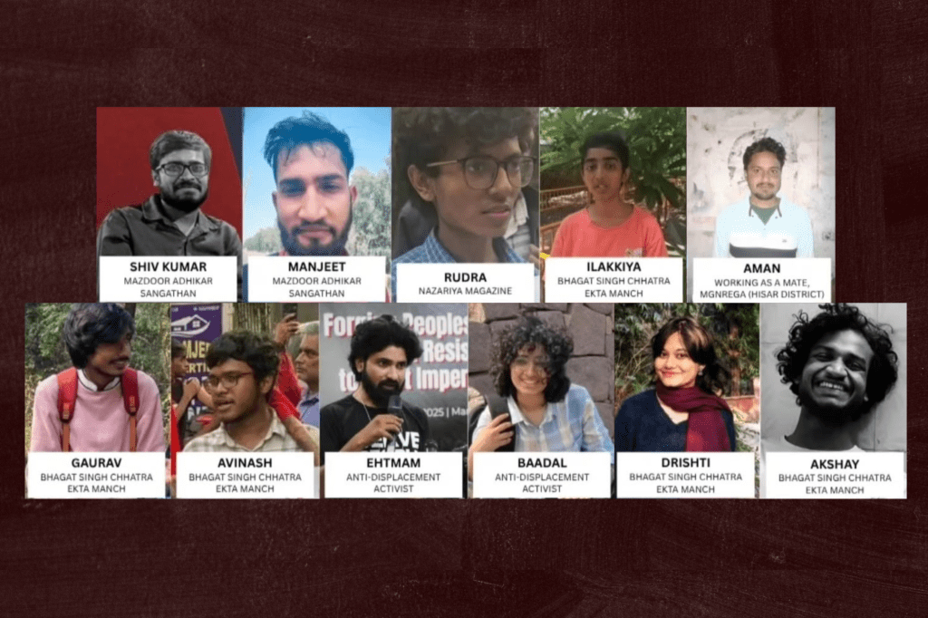 Joint Statement Condemning Illegal Detention and Torture of Activists in Delhi